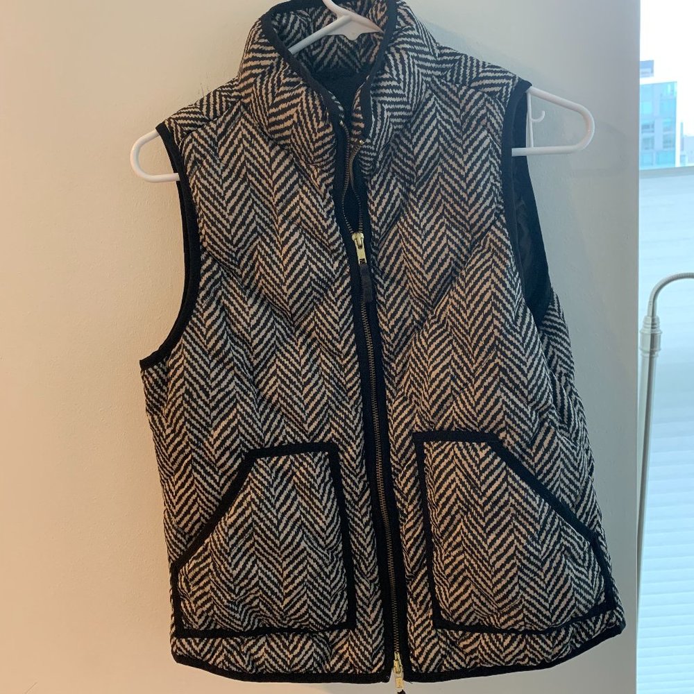 JCrew Herringbone Vest